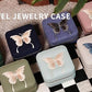 Travel Jewelry Organizer Boxes for Women Small Portable Necklace Earrings Bracelet Rings Travel Case Best Friend Birthday Gifts for Women Trendy