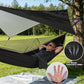 Camping Hammock with Rain Fly Tarp Mosquito Net Heavy Duty Tree Straps Portable Double Parachute Hammocks Tent Waterproof Rainfly Set