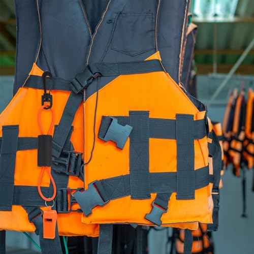 4 Pcs Marine Whistle Lanyard Float (2 Count)