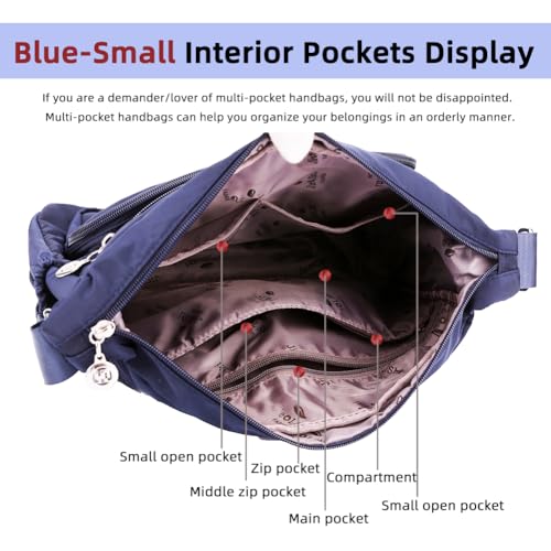 Women Shoulder Handbag Roomy Multiple Pockets Bag Ladies Crossbody Purse Fashion Tote Top Handle Satchel