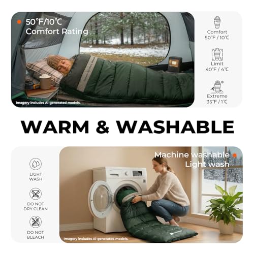 Cotton Flannel XXL Sleeping Bags for Adults Big and Tall