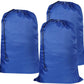 Washable Travel Laundry Bag with Drawstring (3 Pack), Large Dirty Clothes Bag Fit a Laundry Basket or Clothes Hamper, Enough to Hold 4 Loads of Laundry,26x39 inches RoyalBlue 3
