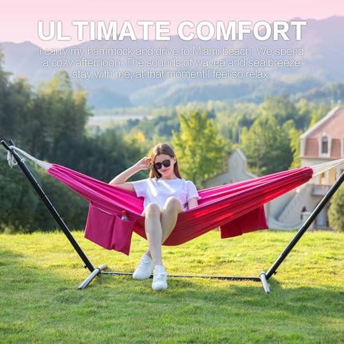 Double Hammock with Stand for Outside