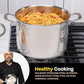 8 Quart Stainless Steel Stock Pot with Glass Lid