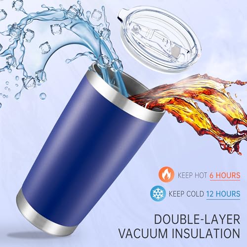 20 oz Tumblers Bulk Stainless Steel Tumbler with Lid (6 Count)