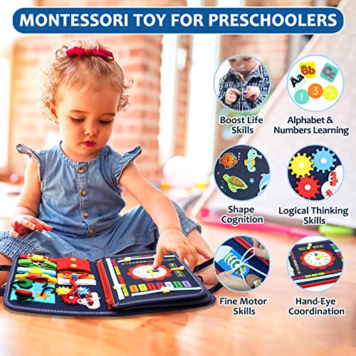 Montessori Busy Board & Busy Book for Toddlers