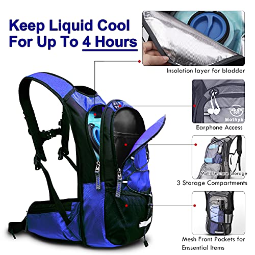 Insulated Hydration Backpack Pack with 3L BPA Free Leak Proof Water Bladder