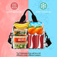 Cute Animal Dog French Bulldog Glasses Insulated Lunch Tote Bag Reusable Cooler Lunch Box with Shoulder Strap for Work Picnic School Beach (multi 14)