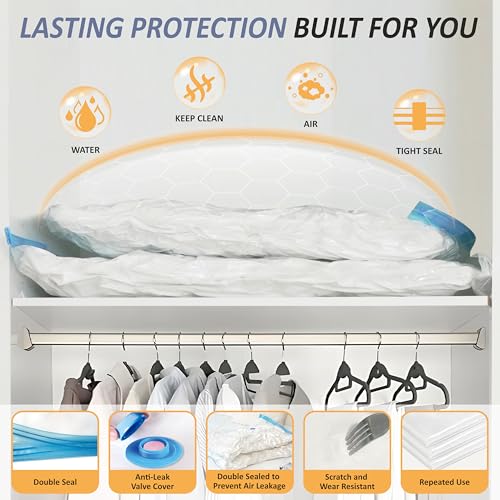 4 XXL Jumbo Vacuum Storage Bags for Bedding