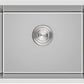 20 x 16 Inch Undermount Kitchen Sink, 304 Stainless Steel Single Bowl Small Kitchen Bar Sink Undermount, Brushed Nickel