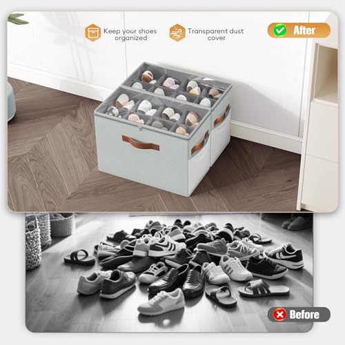 2 Pack Shoe Organizer for Closet