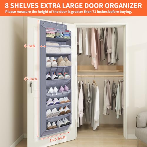 1 Pack Over The Door Shoe Organizer