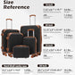Luggage Set Lightweight and Durable Hardshell (5 Count)