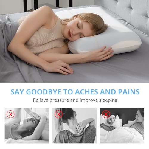 Cooling Memory Foam Pillow for Neck Pain Relief (70.4 Ounce)