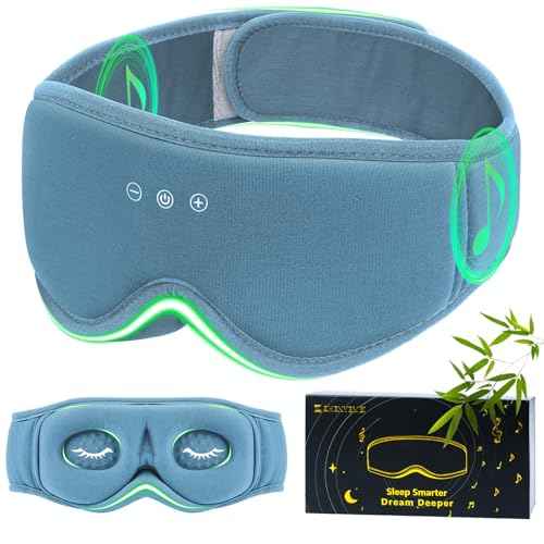 Sleep Mask with Bluetooth Headphones
