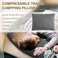 Memory Foam Travel Pillow Compressible Camping Pillow for Sleeping Shredded Memory Foam Pillow Compact Firm Supportive Travel Pillow for Adults Kids Outdoor Backpacking Hiking Essential Gear