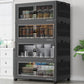 480Qt Stackable Storage Bins with 4 Lids (4 Count)