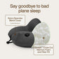 Coop Home Goods AirJustable Travel Neck Pillow, Inflatable, Adjustable Support for Neck & Chin, Compact Travel Pillow, Soft Memory Foam Comfort, Airplane Travel Essentials, Cooling & Washable Cover