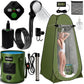 Portable Camping Shower Tent Kit with LED Lights