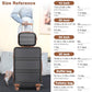 Suitcase Set 3 Piece Luggage Set Expandable with Spinner Wheels