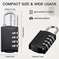 5 Pcs 4 Digit Combination Locks Small Combo for Luggage (5 Count)