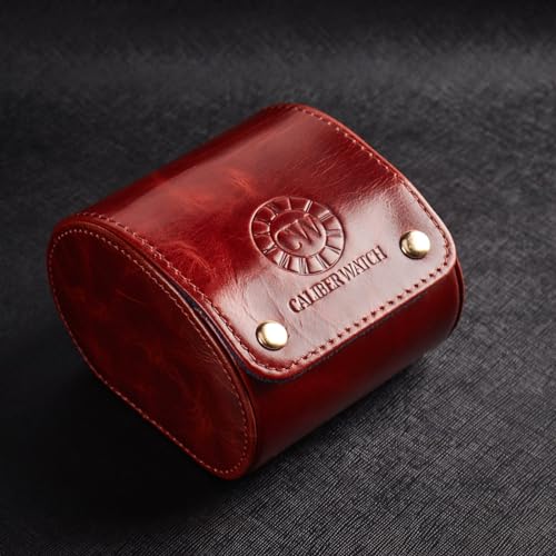 Genuine Napa Leather Watch Roll Travel Case