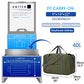 For United Airlines Foldable Carry on Bag 22x14x9 Travel Duffel Bag Packable luggage Duffle for Women and Men 40L