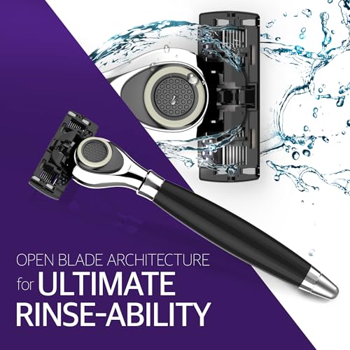 Pace Classic Seven Blade Razor System with Pivoting Head and Premium Handle