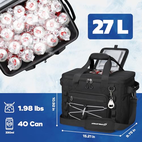 40 Can Leakproof Soft Cooler Bag with Quick Access Opening