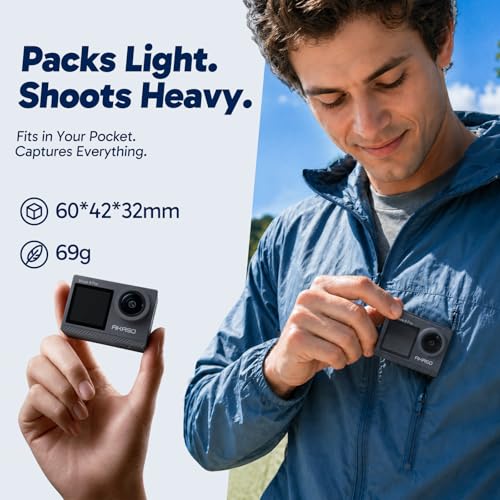 Brave 4 Pro Action Camera 4K with 64GB MicroSD U3 Card Bundle