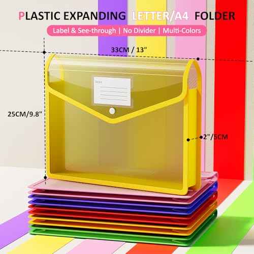 Plastic Expanding File Folders