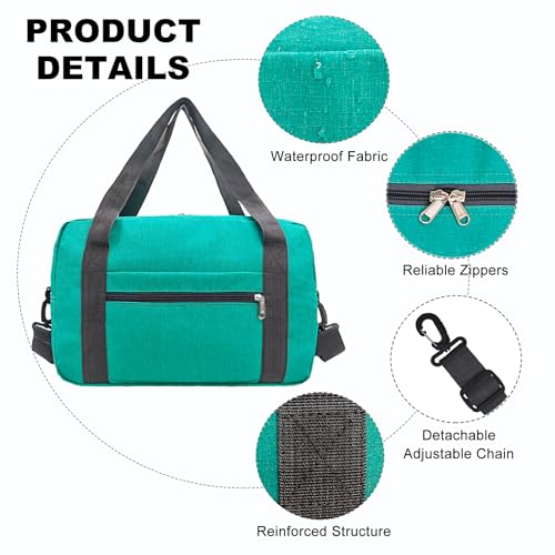 15 Inch Small Carry On Bags for Airplanes Spirit Airlines Personal Item Bag Underseat Foldable Travel Duffle Gym Bags for Women Men