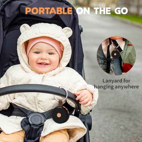Portable Sound Machine Mini White Noise Machine Baby Shushing Brown Noise Machine with 30 Soothing Sounds for Kids Adults Dogs Auto