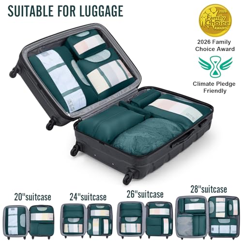 10 Set Packing Cubes for Travel Essentials (10 Count)