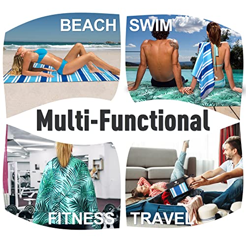 2 Pack Microfiber Beach Towel