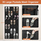 35 Large Pockets Over The Door Shoe Organizer
