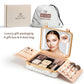 Lighted Makeup Case with Mirror + 10x Mini Mirror