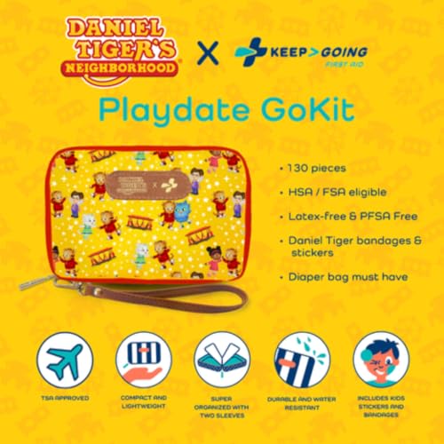 KeepGoing Daniel Tiger’s Travel First Aid Kit for Kids