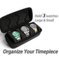 3 slots watch travel case roll