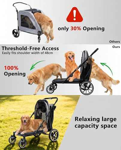 Dog Stroller for Large & Medium Dogs