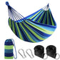 Cotton Camping Hammock Portable with Tree Straps Holds 660lbs