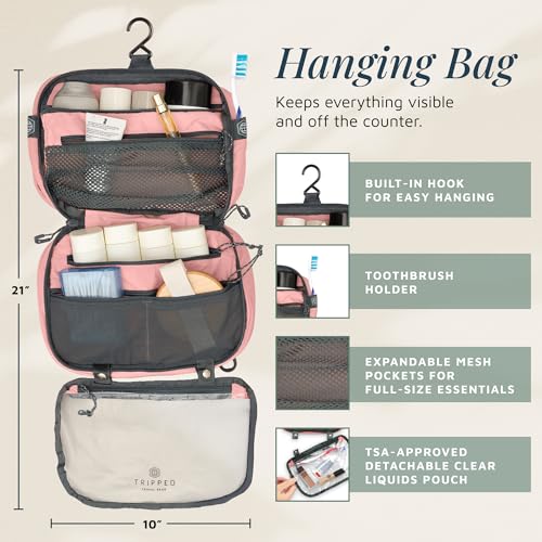 3 Piece Travel Toiletry Bag Set