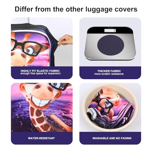 3D Print Design Travel Suitcase Protector Trolley Case Cover 19"