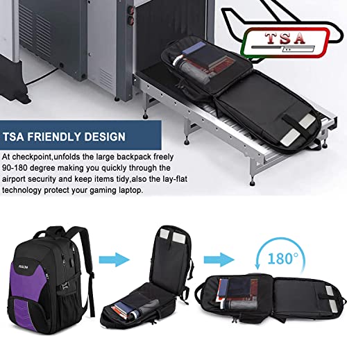 Extra Large Travel Laptop Backpack for Men 55L