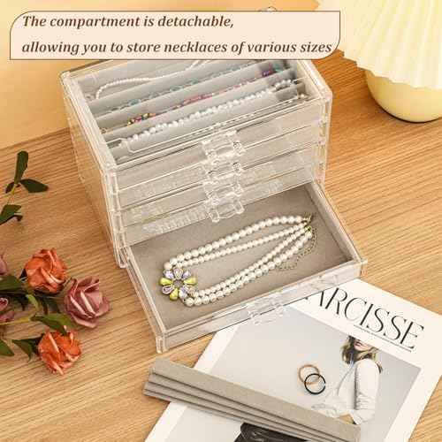 5 Drawerss Necklace Organizer Box