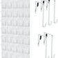GORILLA GRIP Over the Door Shoe Organizer, 35 Large Breathable Mesh Pockets, Space Saving Hanging Storage Holder, 5 Hook Closet Rack Hanger, Hangs on Closets for Shoes, Accessories 68.5H x 24.5W White