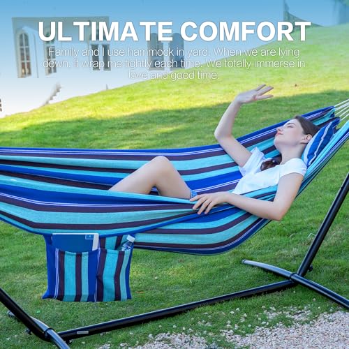 Double Hammock with Stand for Outside
