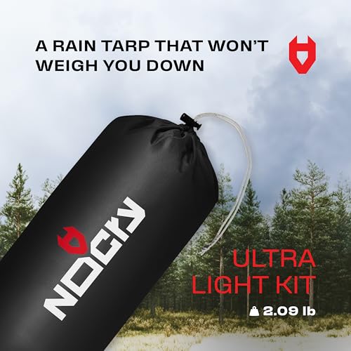 Rain Fly 12x10 Lightweight Survival Camping Tarp; 100% Waterproof; Makes a Great Backpacking Tarp or Hammock Shelter; Comes in Multiple Colors