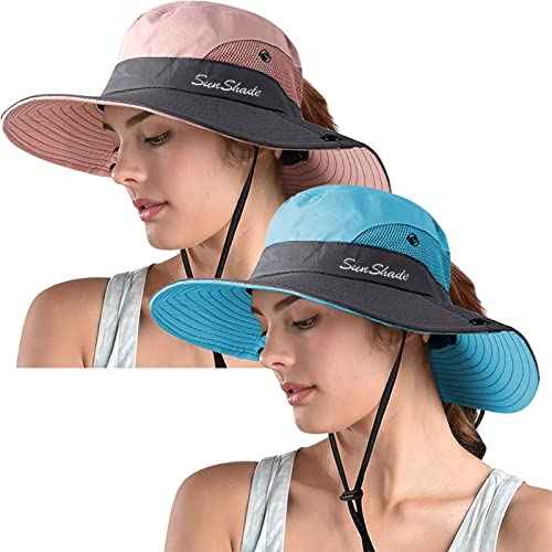 Women's Ponytail Safari Sun Hat (2 Count)