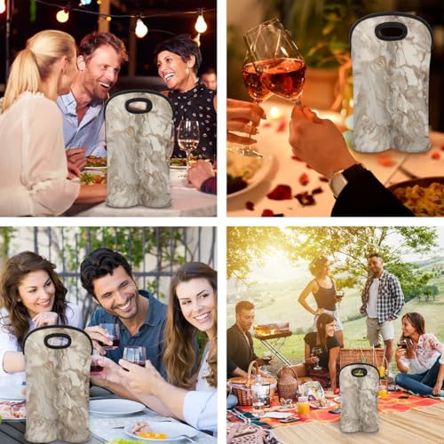 Wine Carrier Tote Personalized Bag for 2 Bottles